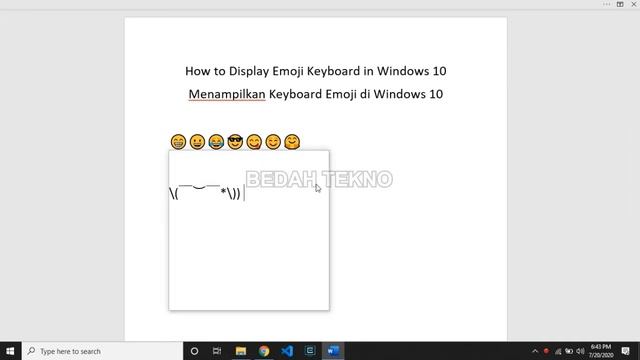 Cara Menampilkan Emoji Di Windows 10 Tanpa Aplikasi смотреть онлайн