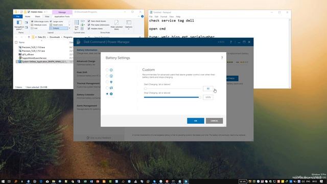 How to customize the battery charge on your laptop / Dell command | Power manager смотреть онлайн
