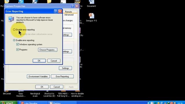 How to disable sending error reports.avi смотреть онлайн