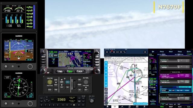 XPlane and IFD XP Trainer - KPAE ILS Z 16R смотреть онлайн