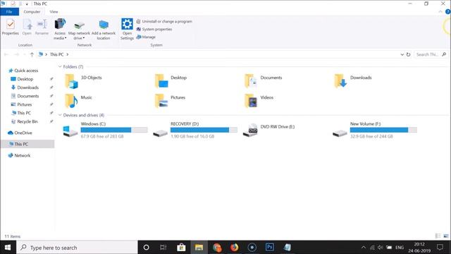 How to Minimize or Expand File Explorer Ribbon Toolbar in Windows 10? смотреть онлайн