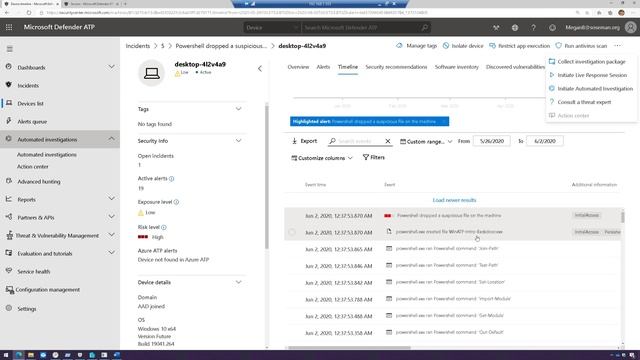 Live Response in Microsoft Defender ATP смотреть онлайн