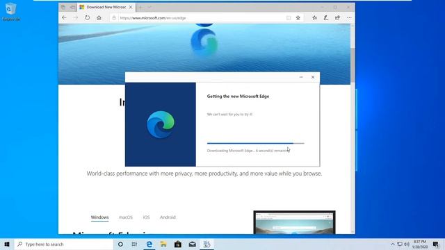 How to Download and Install NEW Microsoft Edge on Windows 10 - 2020 смотреть онлайн