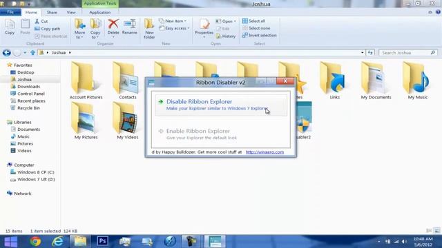 Windows 8 | Disable the Explorer Ribbon "Faster" w/ a Click of a Button смотреть онлайн