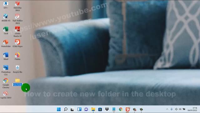 Windows 11 Home : How to create new folder in the desktop смотреть онлайн