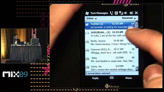 MIX09: Windows Mobile 6.5 shows more polish смотреть онлайн