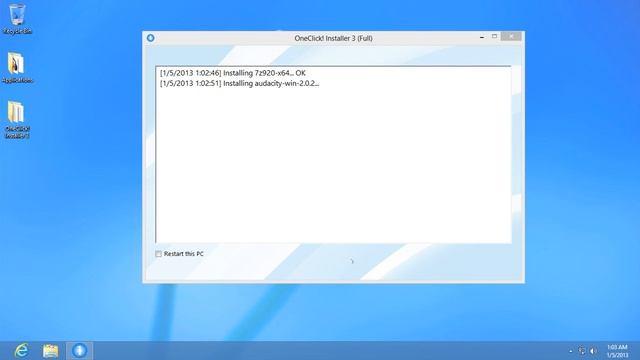 OneClick! Installer 3 - "Mixed" Advanced Mode (www.seizent.com) смотреть онлайн