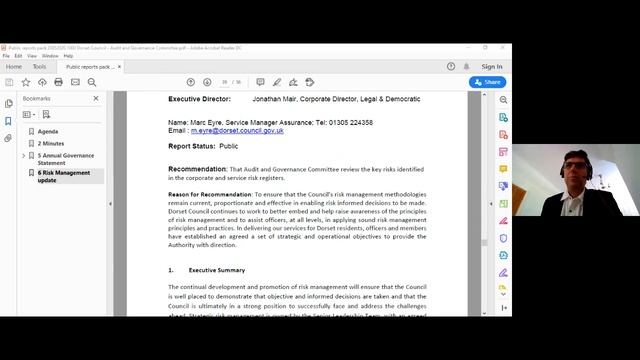 Recording of Dorset Council's Audit and Governance Committee 20 May 2020 смотреть онлайн
