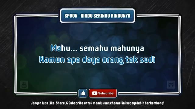 [ Karaoke ] Spoon - Rindu Serindu Rindunya смотреть онлайн