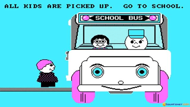 School Bus Driver gameplay (PC Game, 1988) смотреть онлайн