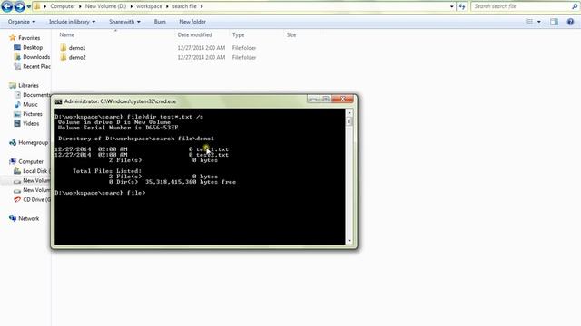 MS DOS HOW TO SEARCH A FILE IN WINDOWS DEMO смотреть онлайн