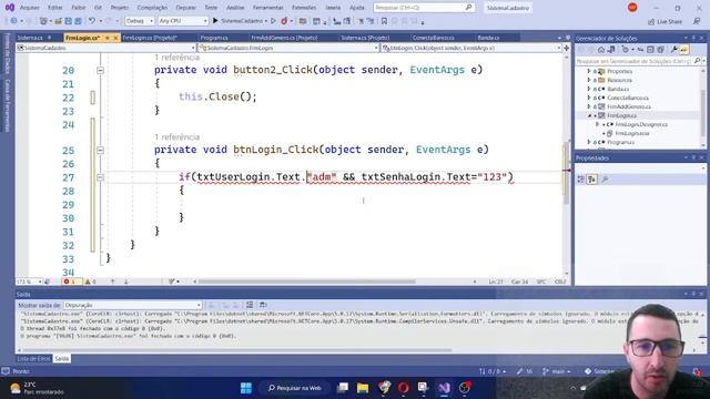 9 Formulário de login Windows Forms C# - User e Senha estáticos смотреть онлайн