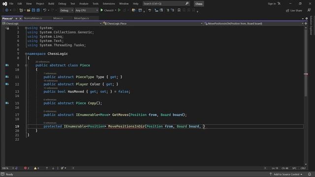 Programming a Chess Game in C# | Part 5 - Generating Moves I смотреть онлайн