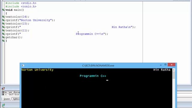 Programming C 1.6 gotoxy (Speak Khmer) use Borland C смотреть онлайн