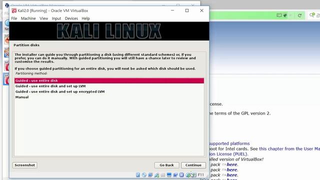 How to Install Kali on Virtual Box in Window 10, with VBOX addition смотреть онлайн