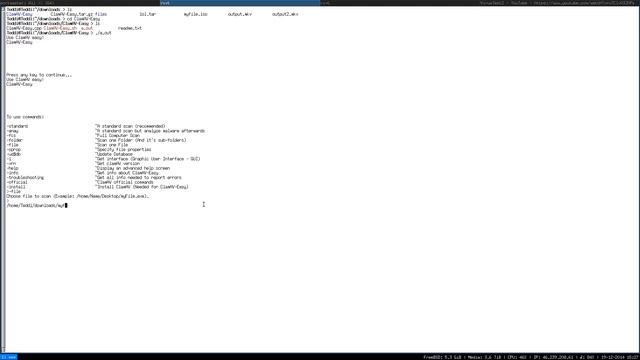 ClamAV virus test 2 (ClamAV-easy front end) смотреть онлайн