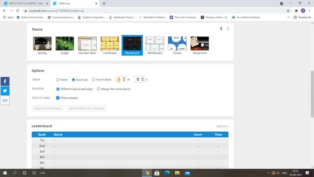 How To Create Quiz? | WordWall | Match The Following | Easy Online Games