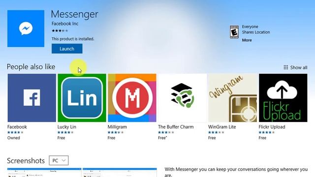 How To Install Facebook Messenger on Windows 8,10 App Store смотреть онлайн