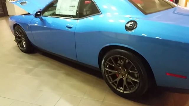 2016 B5 BLUE DODGE CHALLENGER HELLCAT ON THE LOT FOR SALE смотреть онлайн