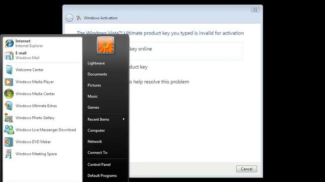 Activate Vista on Vista Reduced Function Mode смотреть онлайн