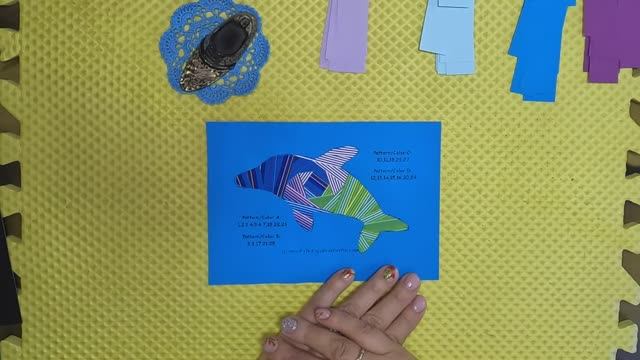 Айрис фолдинг. Мастер класс открытки в технике айрис фолдинг. Дельфин. смотреть онлайн