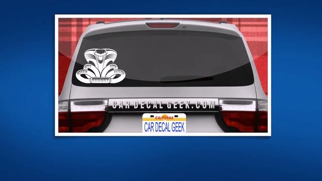 Awesome Cobra Snake Car Window Decal Sticker смотреть онлайн