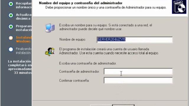 Instalación - Windows Server 2003 (EE) смотреть онлайн