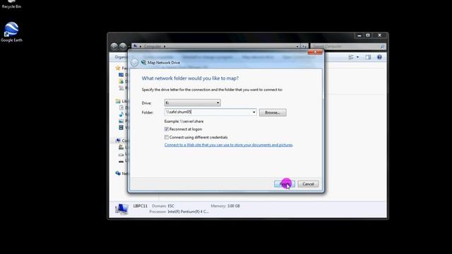 How to map a drive in Windows 7 смотреть онлайн