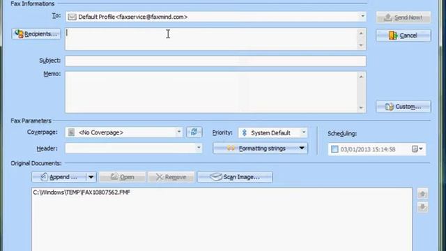 Sending a fax from FaxMind Printer Driver (FaxMind Free Email to Fax server) смотреть онлайн