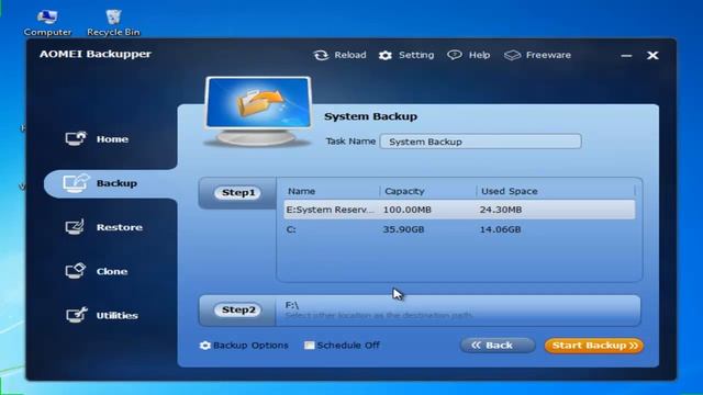 How to Backup Windows 7 to External Hard Drive with AOMEI Backupper смотреть онлайн