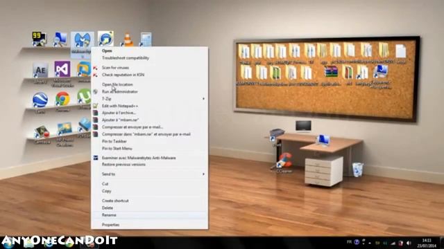 How to make a Beautiful Classic 3D Desktop in Windows in hindi/Urdu by AnyOneCanDoIt смотреть онлайн