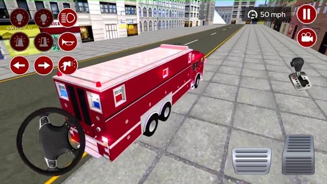 Real Fire Truck Driving Simulator 2021 - New Fire Fighting Fireman's Daily#26 - Android IOS GamePla смотреть онлайн