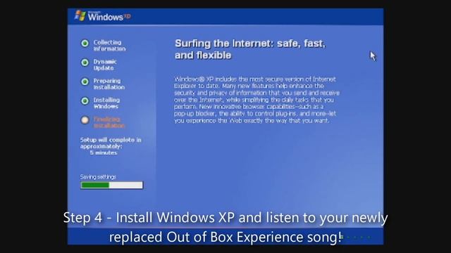 How to replace the Windows XP OOBE Song смотреть онлайн