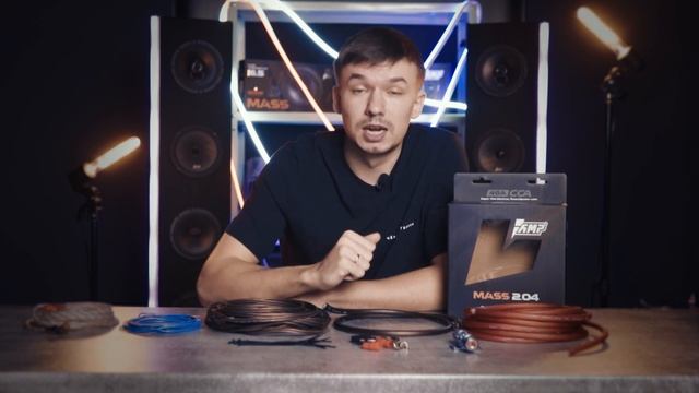 Обзор проводов AMP Mass 2.04 Комплект для подключения усилителя смотреть онлайн