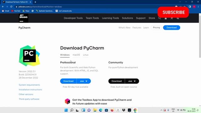 How to install Pycharm text editor | windows 11 and windows 10 смотреть онлайн