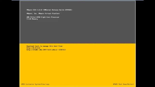 VMware esxi 6.0 install and configuration смотреть онлайн
