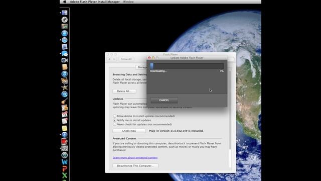 Adobe Flash Player Update Mac OS X смотреть онлайн