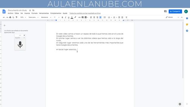 📝 Curso Google Docs ✅ Dictado por voz смотреть онлайн