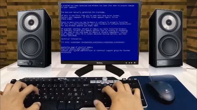 Realistic minecraft dell computer Windows XP Minecraft BSOD смотреть онлайн