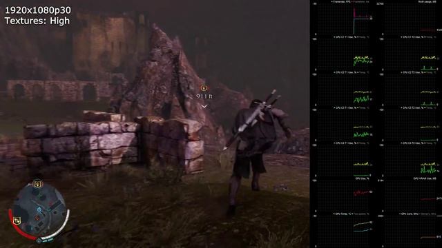 Shadow of Mordor: Texture VRAM Usage - 1920x1080p30 смотреть онлайн