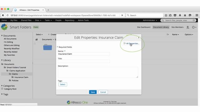 Alfresco 5.1 - Metadata Inheritance with Smart Folders смотреть онлайн