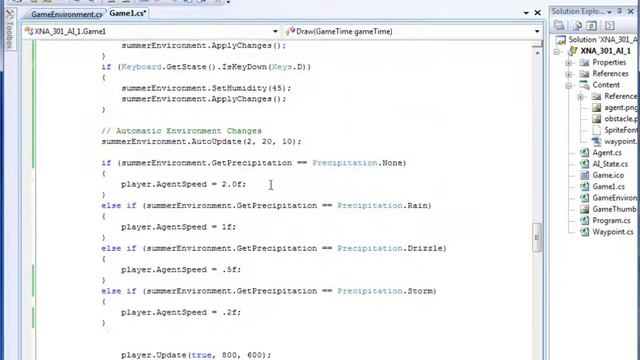 XNA AI and Environment Class смотреть онлайн