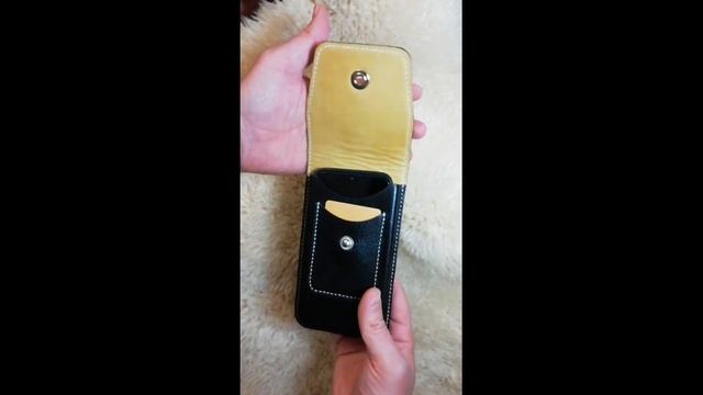 Leather case for iPhone 12 pro max [Leather craft]. Custom leather phone case. смотреть онлайн