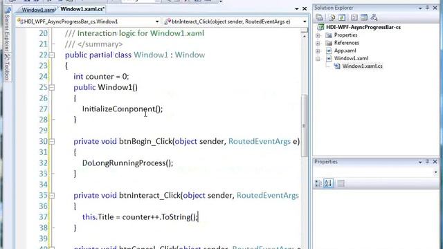 win video WPF Async Progress Bar смотреть онлайн
