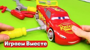 Играем в игрушки ! Играем в машинки ! Модельки из мультика Тачки ! машинки из мультфилма. Маквин !