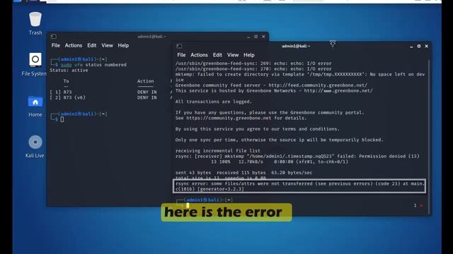 How to solve NTVs update synchronization failure in GVM (OPENVAS)Kali2021.2 смотреть онлайн