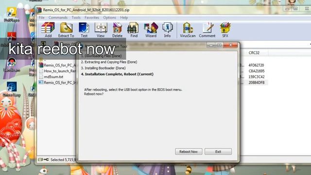 Install remix OS dual boot Windows 7 смотреть онлайн