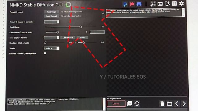 NMKD Stable Diffusion GUI en una Ryzen 5 5600G sin tarjeta de vídeo prueba de velocidad 2022 смотреть онлайн