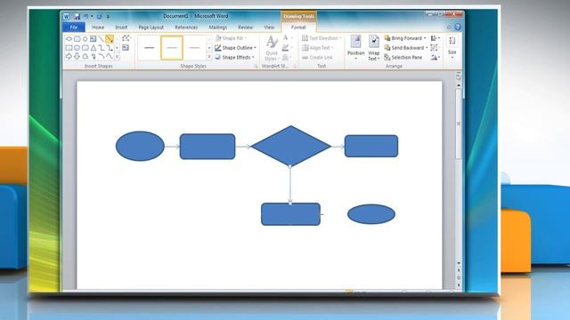 How to create a Flow Chart in Microsoft® Word 2010 смотреть онлайн